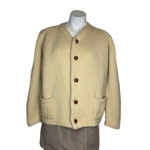 Vintage INGO Handcrafted Wool Cardigan – Eskimo Made – Frobisher Bay Canada